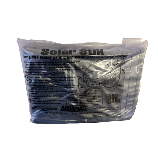 AQUAMATE INFLATABLE SOLAR STILL DESALINATOR, LIFERAFT